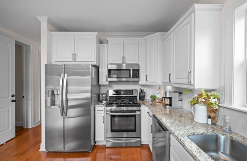 Steele Creek House | Designer Lake Front Retreat in Quiet Cove on Lake Wylie: King Beds & Bunk Room!
