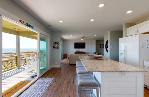 Wilmington Beach House | Dog Friendly, Oceanfront House with Large Deck and Private Beach Access!