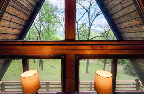 Sylva Cabin | Dog Friendly Smoky Mts A-Frame with Views and Modern Decor