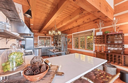 Sapphire Cabin | Dog-friendly, upscale cabin with gourmet kitchen, entertaining deck, & hot tub
