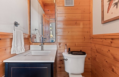Sapphire Cabin | Dog-friendly, upscale cabin with gourmet kitchen, entertaining deck, & hot tub