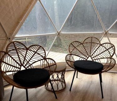 Ruffin Other | Dome Tent Retreat with Private Wood-Fired Hot Tub in Branchville, South Carolina