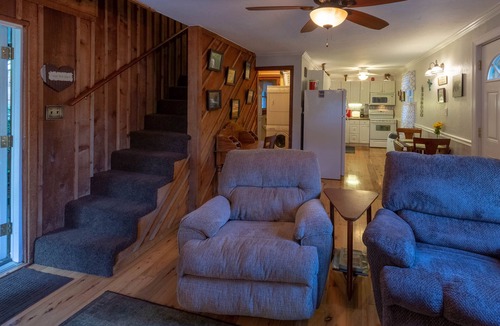 Sylva House | Downtown, dog-friendly, Dillsboro home w/fireplace - front porch & back deck