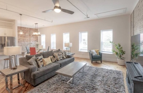 Rocky Mount Apartment | Downtown Main St Loft 137 - Walk to Expo Center !