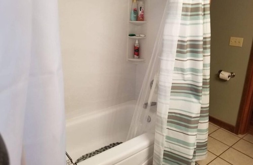 Bryson City Bed & Breakfast | "Dragonfly" guestroom at bed and breakfast on 11 park-like acres