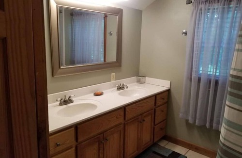 Bryson City Bed & Breakfast | "Dragonfly" guestroom at bed and breakfast on 11 park-like acres