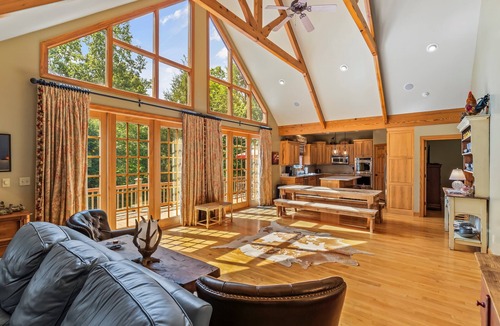 Marion House | Easy Lakefront Path to Private Dock & Lake. Plenty of room for the whole family.