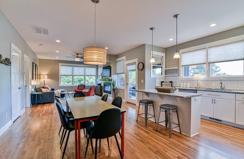 Woodfin House | Elegant Townhome with Blue Ridge Views