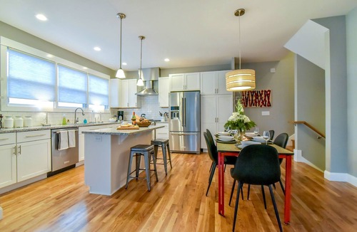 Woodfin House | Elegant Townhome with Blue Ridge Views