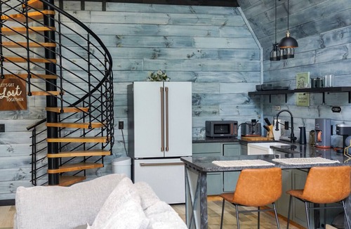 Dobson Cabin | Exclusive Couples Getaway with Romantic Amenities, Private & Beautiful A-Frame