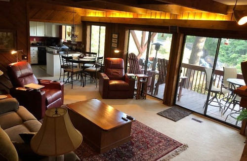 Lake Toxaway Condo | FALLING WATERS ~ 2b/2b SPECTACULAR VIEW HANGING OVER FALLS, UPSCALE FURNISHINGS.