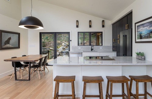 Mills River House | Falling Waters Cabin | Sleek & Stylish One Level Living