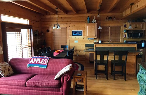 Vein Mountain Cabin | Family friendly mountain cabin with awesome westerly views in gated community.