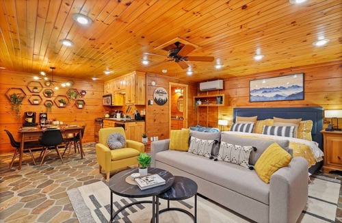 Banner Elk Cabin | Family Fun w/Mystic Glow Jungle KidsSafari Fire Pit Hot Tub Pets Luxe Amenities