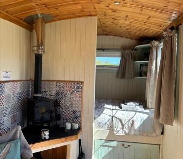Saint John's Town of Dalry Ski Chalet | Fauld O Wheat Shepherds Hut , Loch Ken ,Off Grid