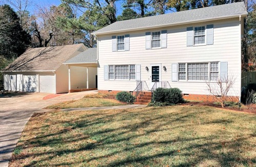 North Raleigh House | Fenced-In 4 BR <2mi North Hills, Garage/Storage