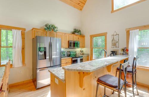Unaka House | Game Room and 3-Story Deck at Lake Hiwassee Hideaway