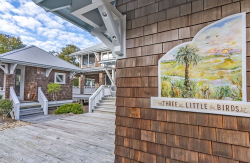 Cape Fear Station House | Get ready for an unforgettable marsh view at 3 Little Birds on Bald Head Island!