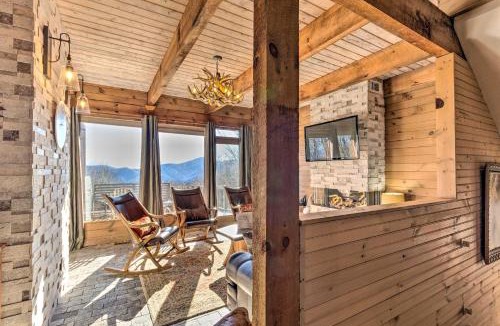 Maggie Valley House | Golf, Sauna, Creek Spectacular Smoky Mtn-View Gem