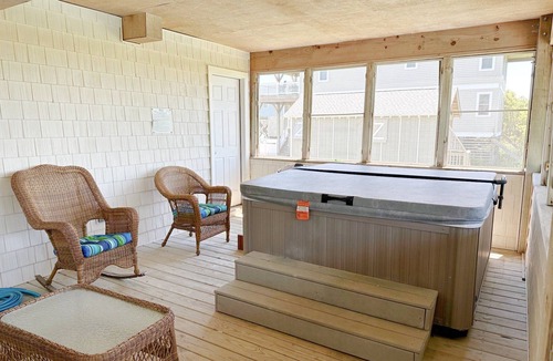 South Nags Head House | Gone Coastal: Private Pool, Hot Tub, Ocean and Sunset Views!