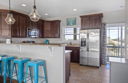 North Topsail Beach House | Gorgeous Ocean and Sound Views Await at Good Better Beach!