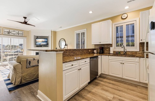 St. James Condo | Gorgeous Views of the St James Marina from this 1st Floor Dog Friendly Condo