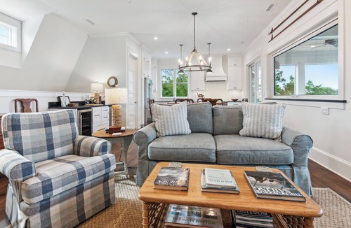 Bald Head Island House | Great New Indoor/Outdoor Island House with Elevator! Golf Course view on screened in porch