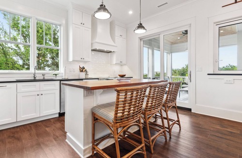 Bald Head Island House | Great New Indoor/Outdoor Island House with Elevator! Golf Course view on screened in porch