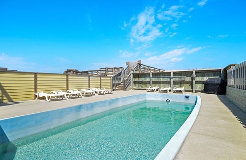 South Nags Head House | Great Oceanfront Home! Private Pool, Hot Tub, Rec Room. Bring the Pooch!