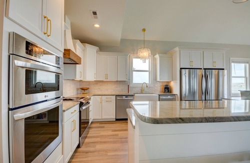Sneads Ferry House | HartSea - LUXURY 2nd Row Home - Elevator, Pool, Boat Ramp & Beach Access