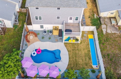Kure Beach House | Heated Pool, Bowling, Pool Table, 2 Min to Sand