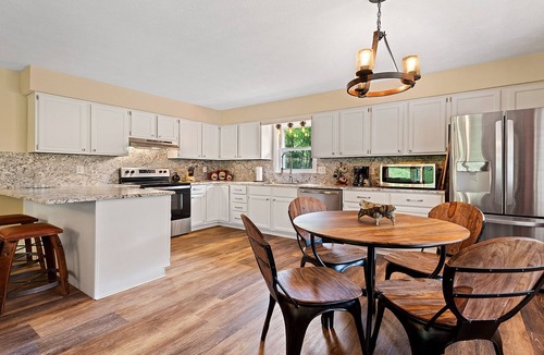 Waynesville House | Heath Retreat Guesthouse - fishing pond, hot tub, and fire pit- family friendly!