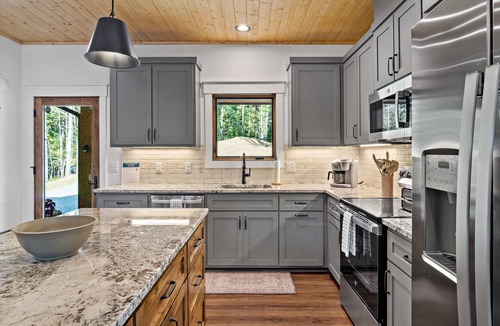 Nebo House | Higher Ground at Lake James | Hot Tub, Boat Slip & Game Room!
