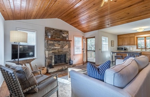Cashiers Cabin | Hilltop Hideaway- Cozy Cabin w/Fireplace, Private Deck/Yard, Family Friendly!