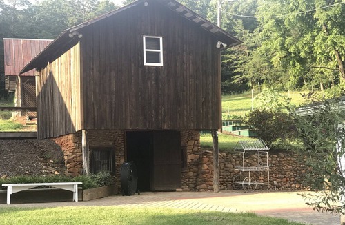 Lake Lure Cottage | Historic Grain Cottage on Highland Cow Farm