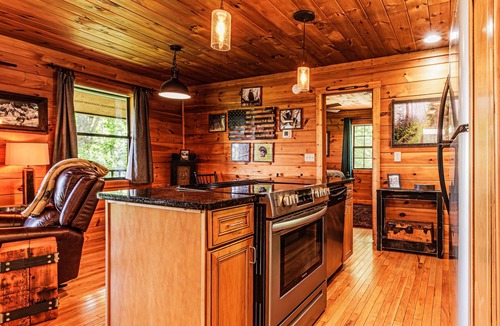 Bryson City Cabin | Honeymoon Cabin/Mtn & Lake Views/Hot Tub/FP/Wi-Fi