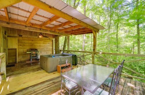 Vein Mountain House | Hot Tub and On-Site Trails Secluded Marion Cabin