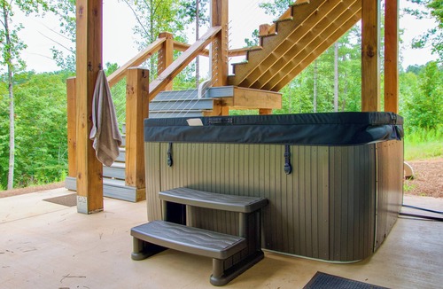 Hickory House | Hot Tub & Dock: Lakefront Connelly Springs Escape