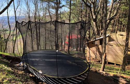 North Fork Township Cabin | Incredible Mtn Views - 106 Acres: Private Pool, Pickleball, Winter Ice Rink
