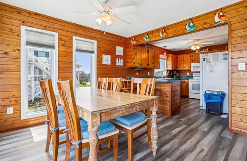 Kill Devil Hills House | KD1213- Oceanfront Charmer- 4 BRs, Hot Tub, Dog Friendly and Views!
