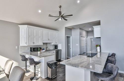 Mooresville House | LAKE FRONT Home with PRIVATE BEACH and HOT TUB on Lake Norman!