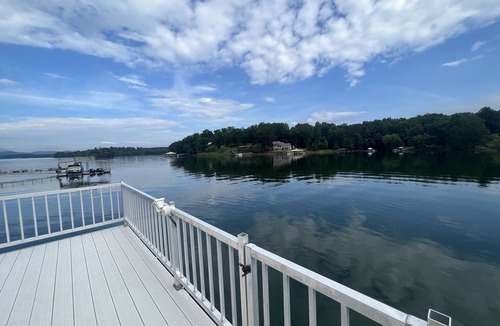 Elf Cabin | Lakefront cabin with double decker dock. Private secluded lakefront lot.