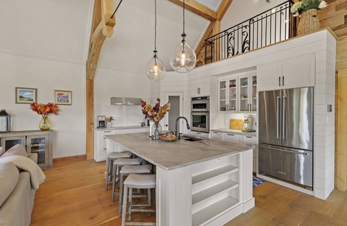 Forest Lake Heights House | Lakefront Home, Amazing View + Dock, Sauna, Hot Tub, Fire Pit, 2 Patios, Game Rm