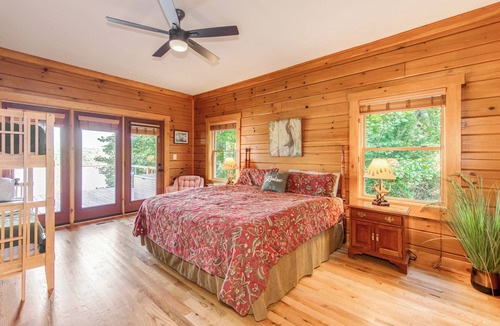 Dixie - Berryhill Cabin | Lakefront Luxury Log Cabin - Hot Tub, Pickleball Court, Fire Pits, 2-Story Dock!