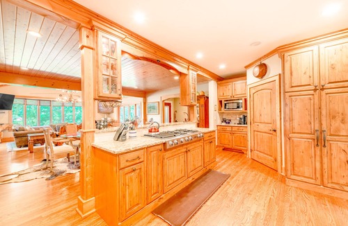 Lake Junaluska House | Lakefront mountain home with WiFi, extensive kitchen, & central AC