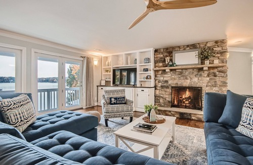 Mooresville House | Lakefront w/Beach, Dock, Game Room, Firepit, Kayaks, views