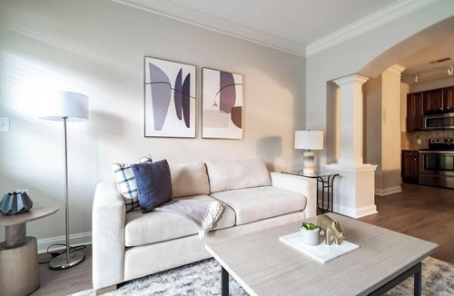 Cary Apartment | Landing | Modern 2BD, Pool, Gym
