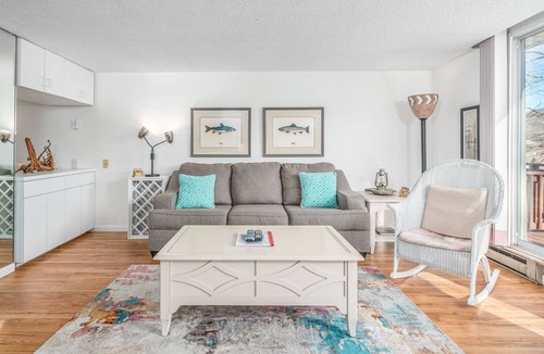 Sugar Mountain Condo | Large, contemporary condo w/ open living area, pond views & close to tennis