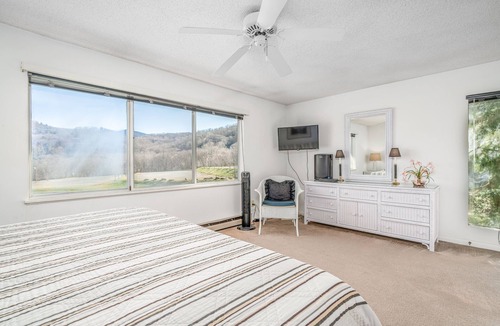 Sugar Mountain Condo | Large, contemporary condo w/ open living area, pond views & close to tennis