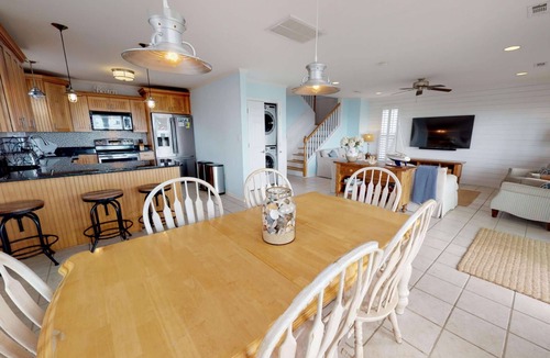Kure Beach House | Large Oceanfront Home w/2 Decks, Private Beach Access, Dog Friendly